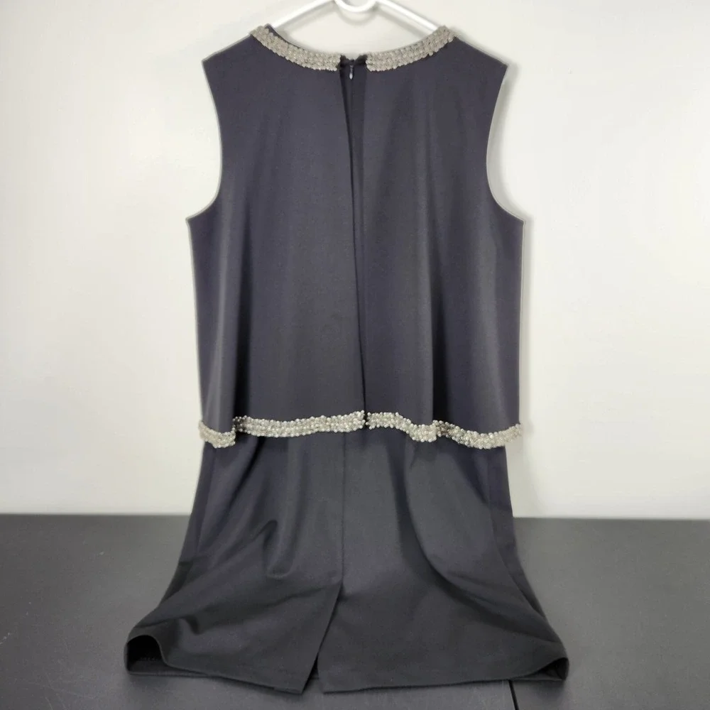 Adrianna Papell NWT Womens Black Crepe Cold Shoulder Cape Sheath Dress Sz‎ 14W